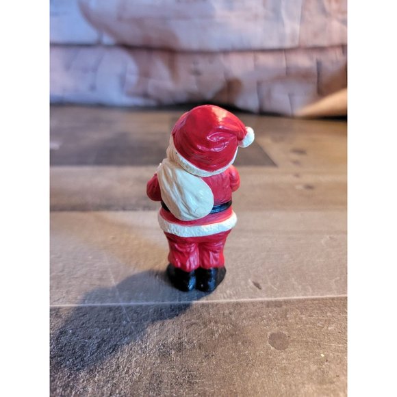 Santa figure holding toy sack xmas figure decor - Picture 3 of 5